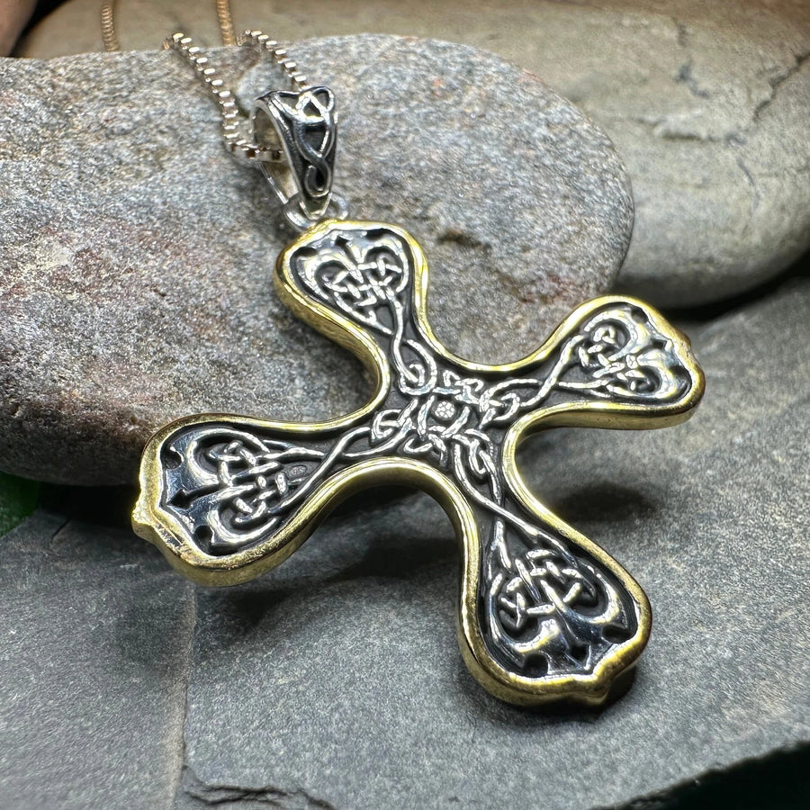 Alfred Celtic Cross Necklace in Sterling Silver
