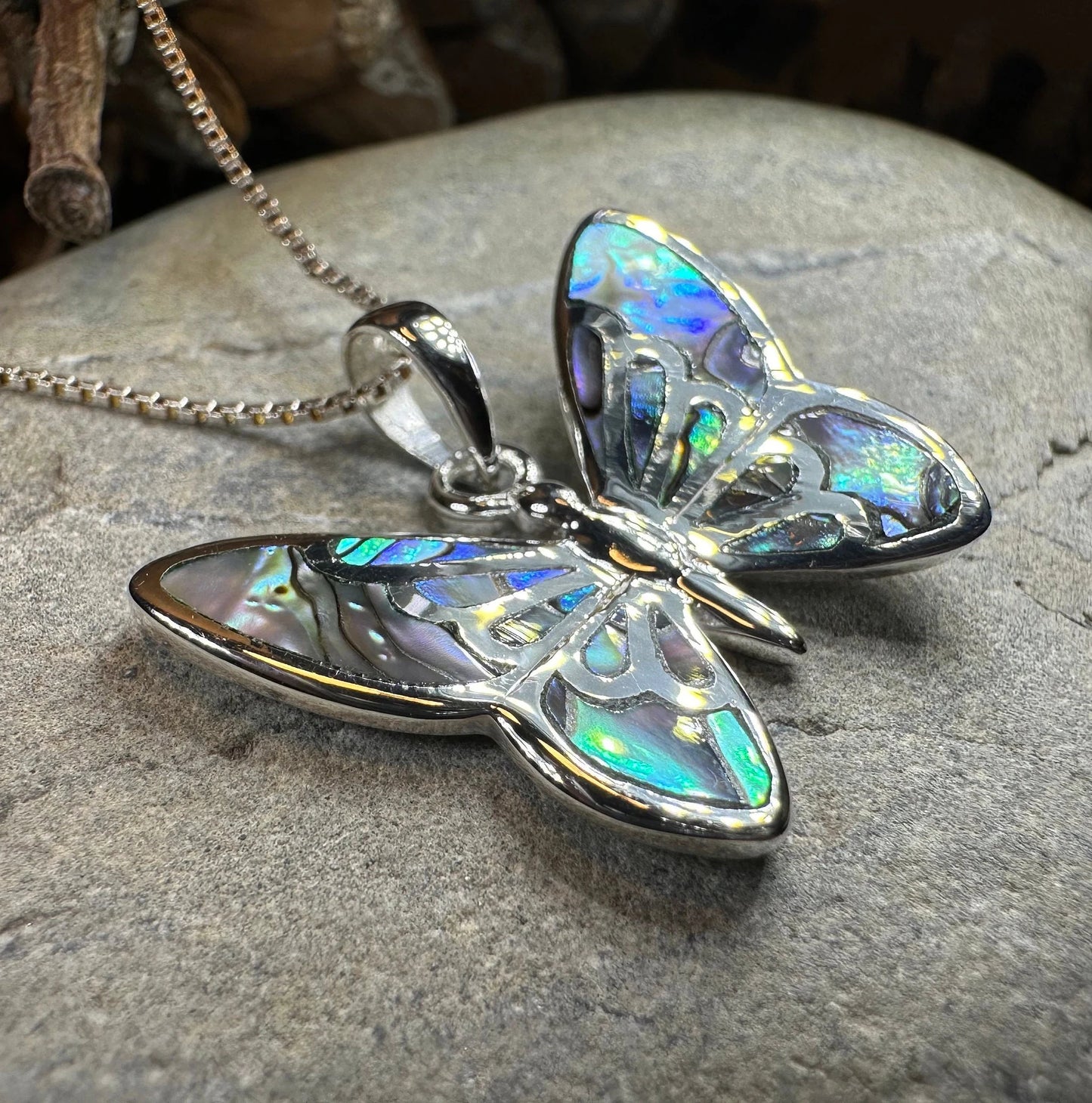 Courtney Butterfly Necklace in sterling silver