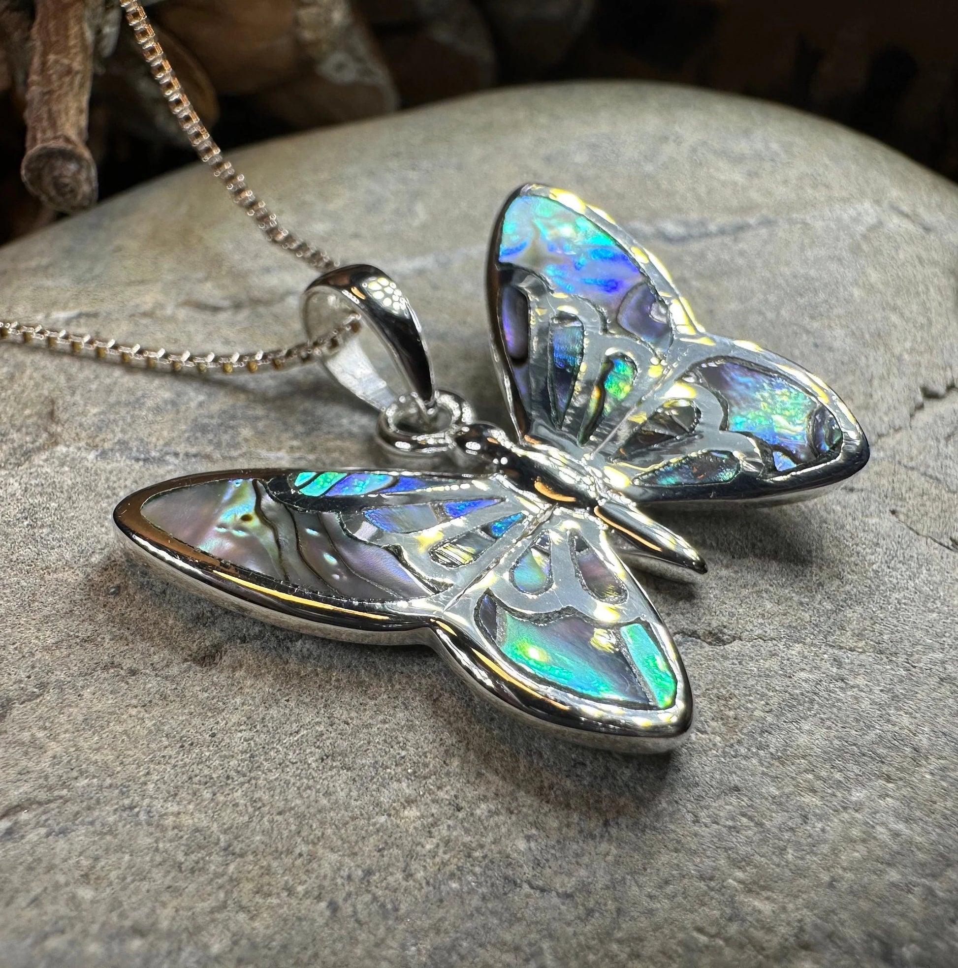 Courtney Butterfly Necklace in sterling silver