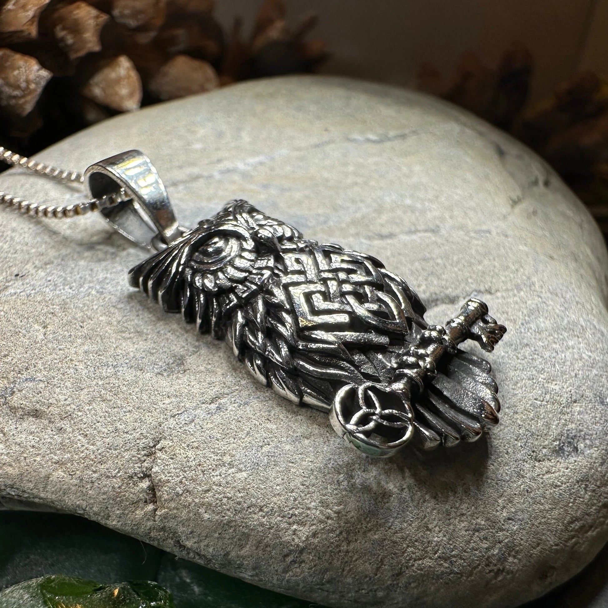 Elin Owl Necklace — view 3
