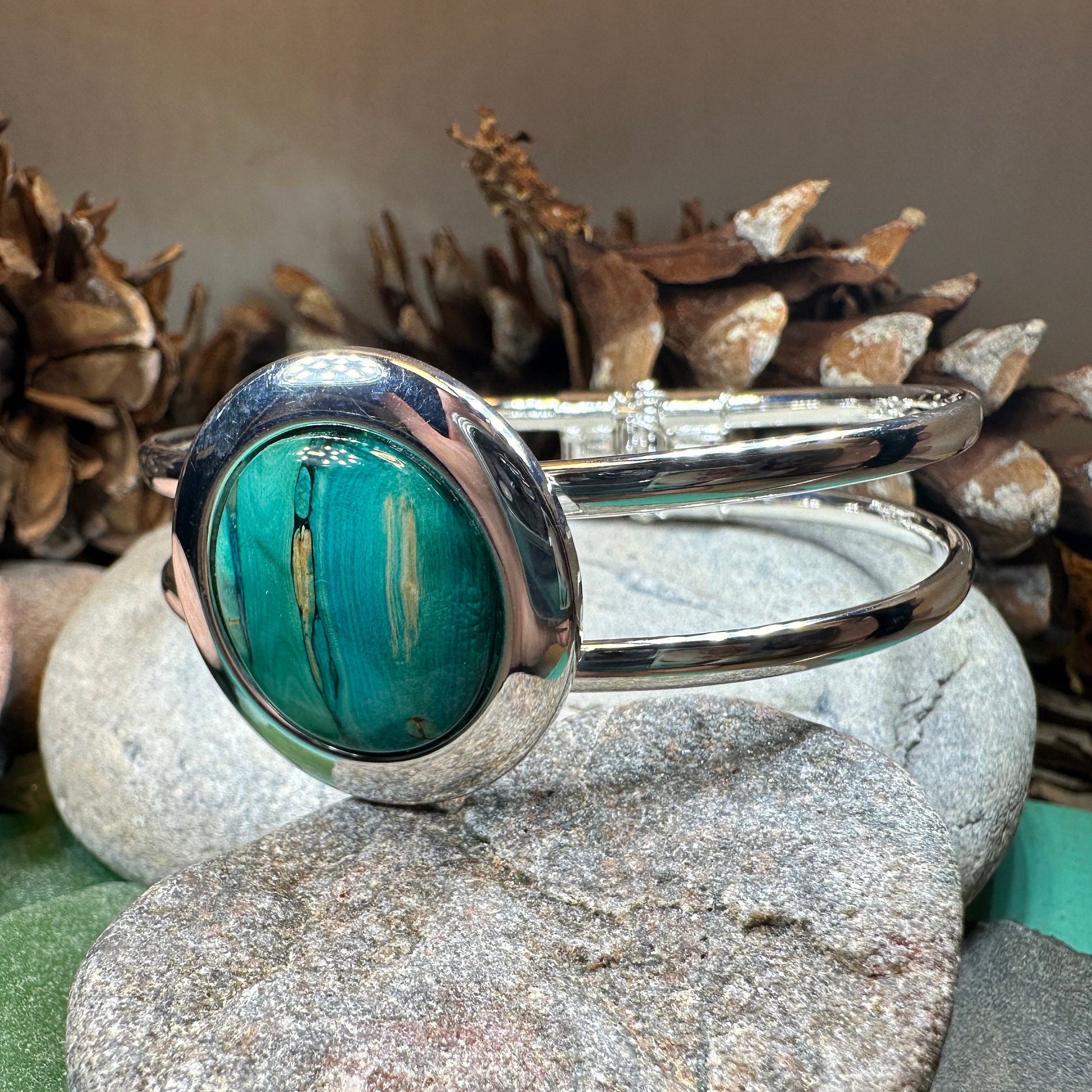 Scotland Heather Bracelet, Scottish Jewelry, Outlander Jewelry, Nature Jewelry, Friendship Gift, Mom Gift, Celtic Bracelet, Heather Gem Gift