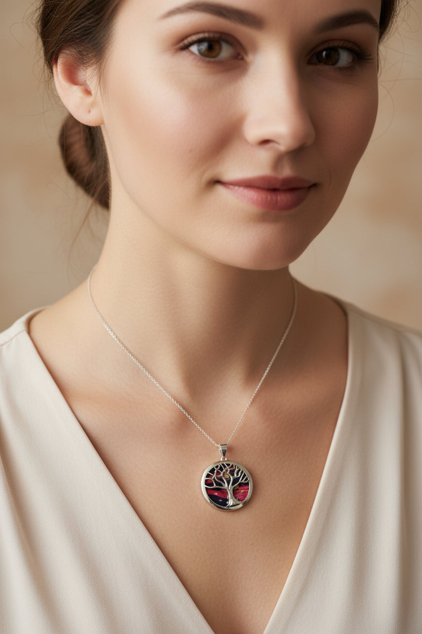 Heathergems Scottish Tree of Life Necklace - Handmade in Scotland