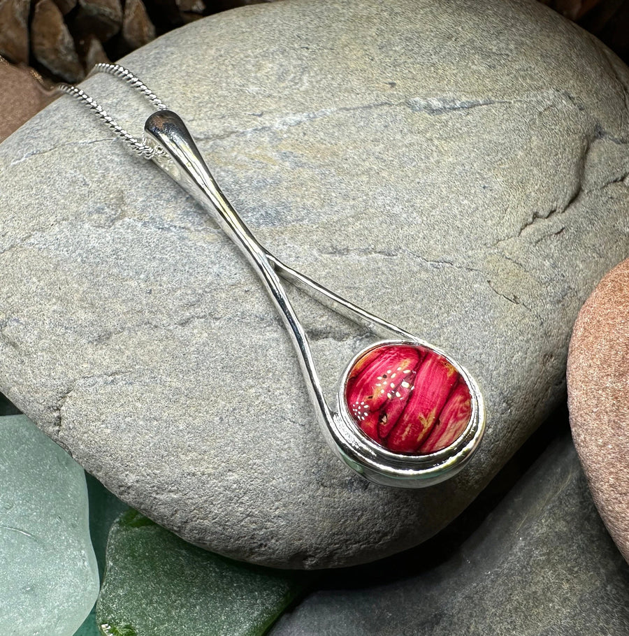 Scottish Raindrop Heathergems Necklace - Handmade in Scotland