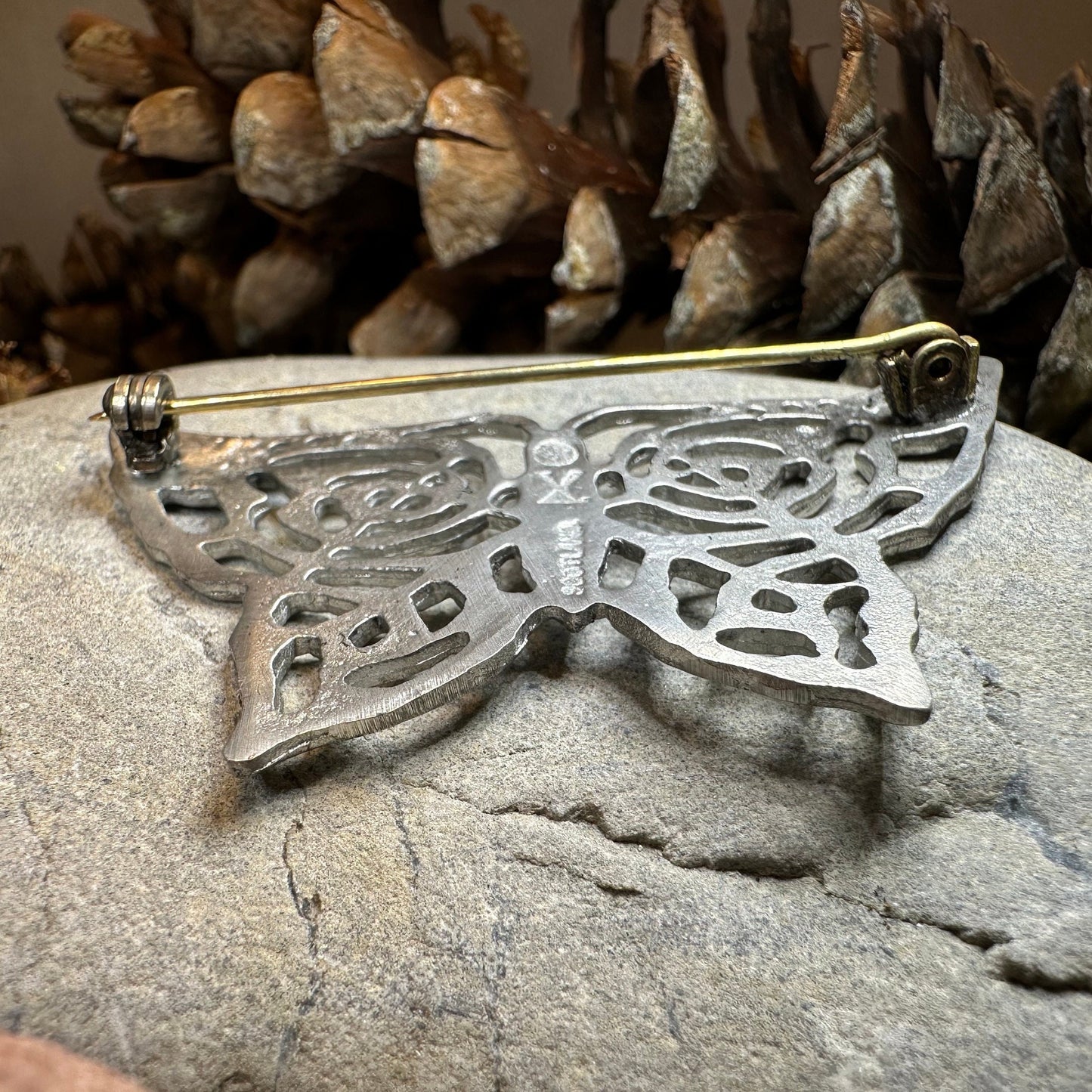 Butterfly Brooch, Nature Jewelry, Celtic Knot Pin, Insect Jewelry, Butterfly Pin, Anniversary Gift, Celtic Jewelry, Irish Jewelry