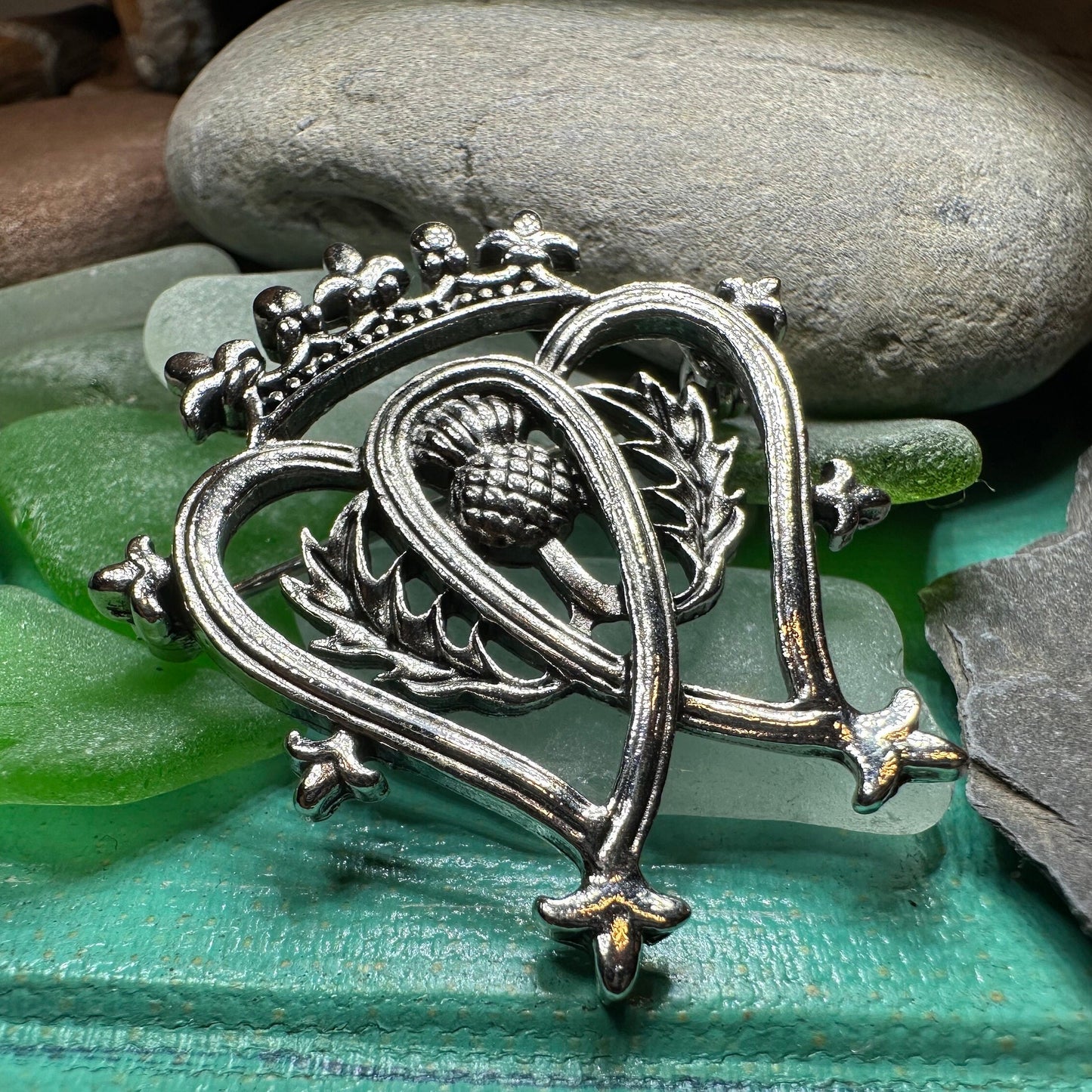 Luckenbooth Brooch, Scotland Jewelry, Bridal Pin, Mom Gift, Friendship Gift, Sister, Girlfriend Gift, Anniversary Gift, Scottish Bride Pin