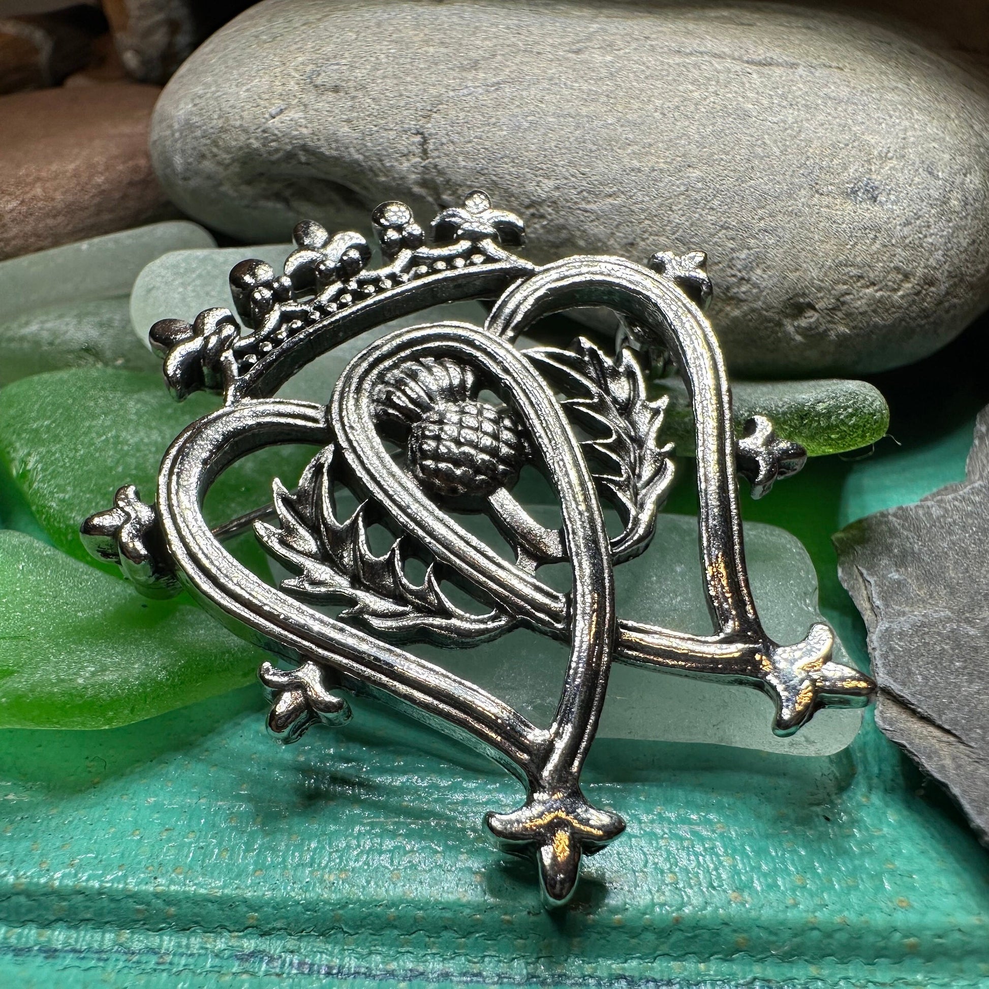 Luckenbooth Brooch, Scotland Jewelry, Bridal Pin, Mom Gift, Friendship Gift, Sister, Girlfriend Gift, Anniversary Gift, Scottish Bride Pin