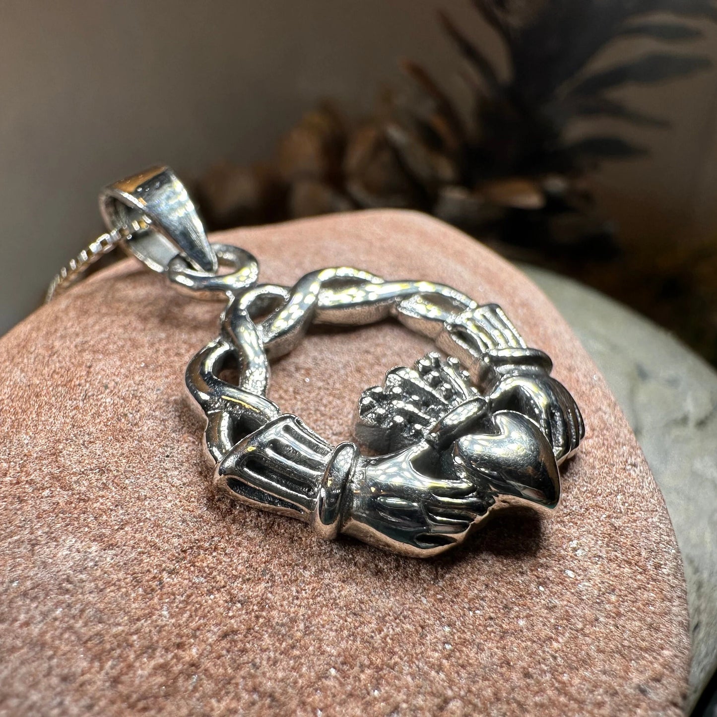 Shanagolden Claddagh Necklace — view 7