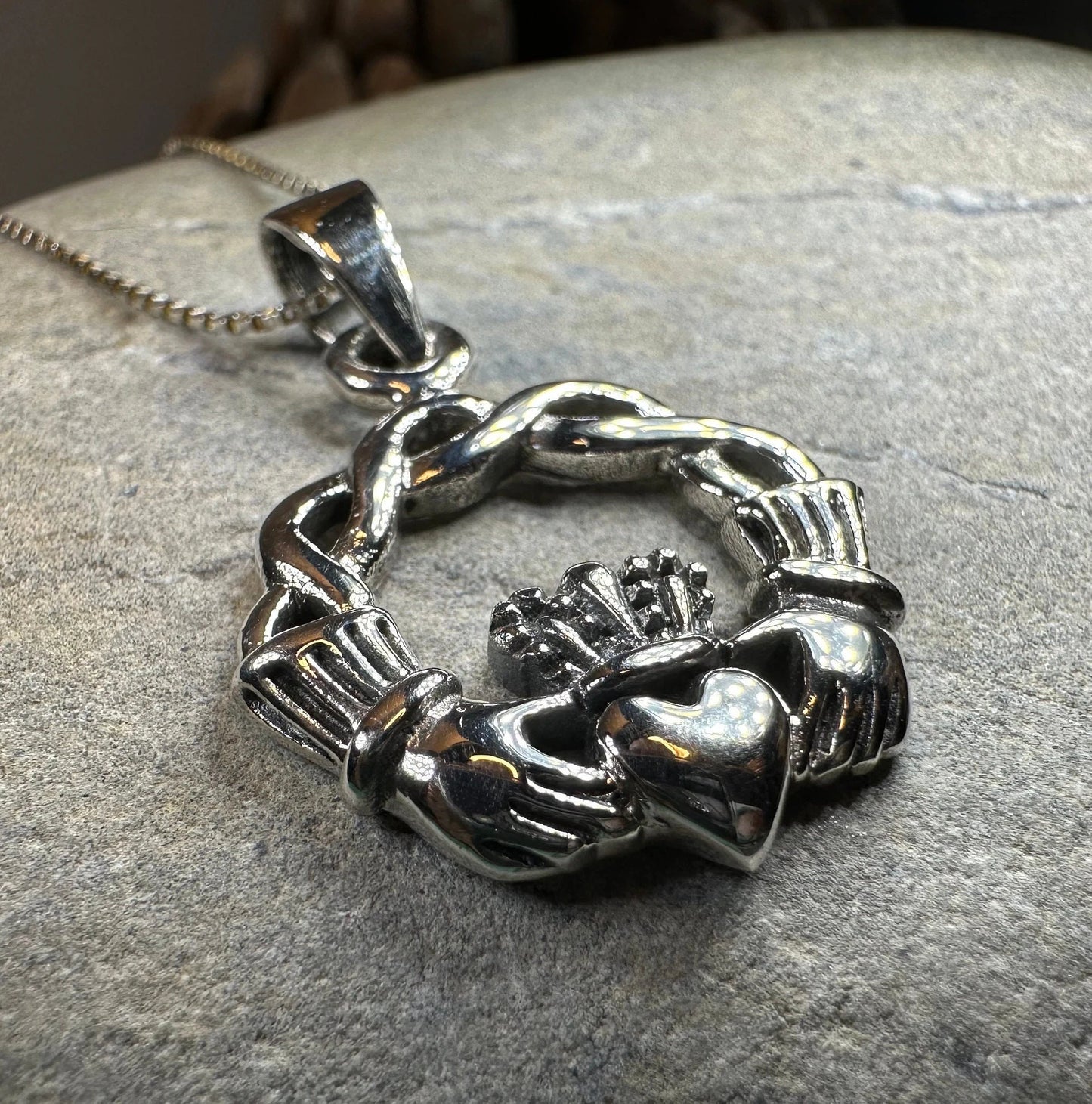 Shanagolden Claddagh Necklace — view 5
