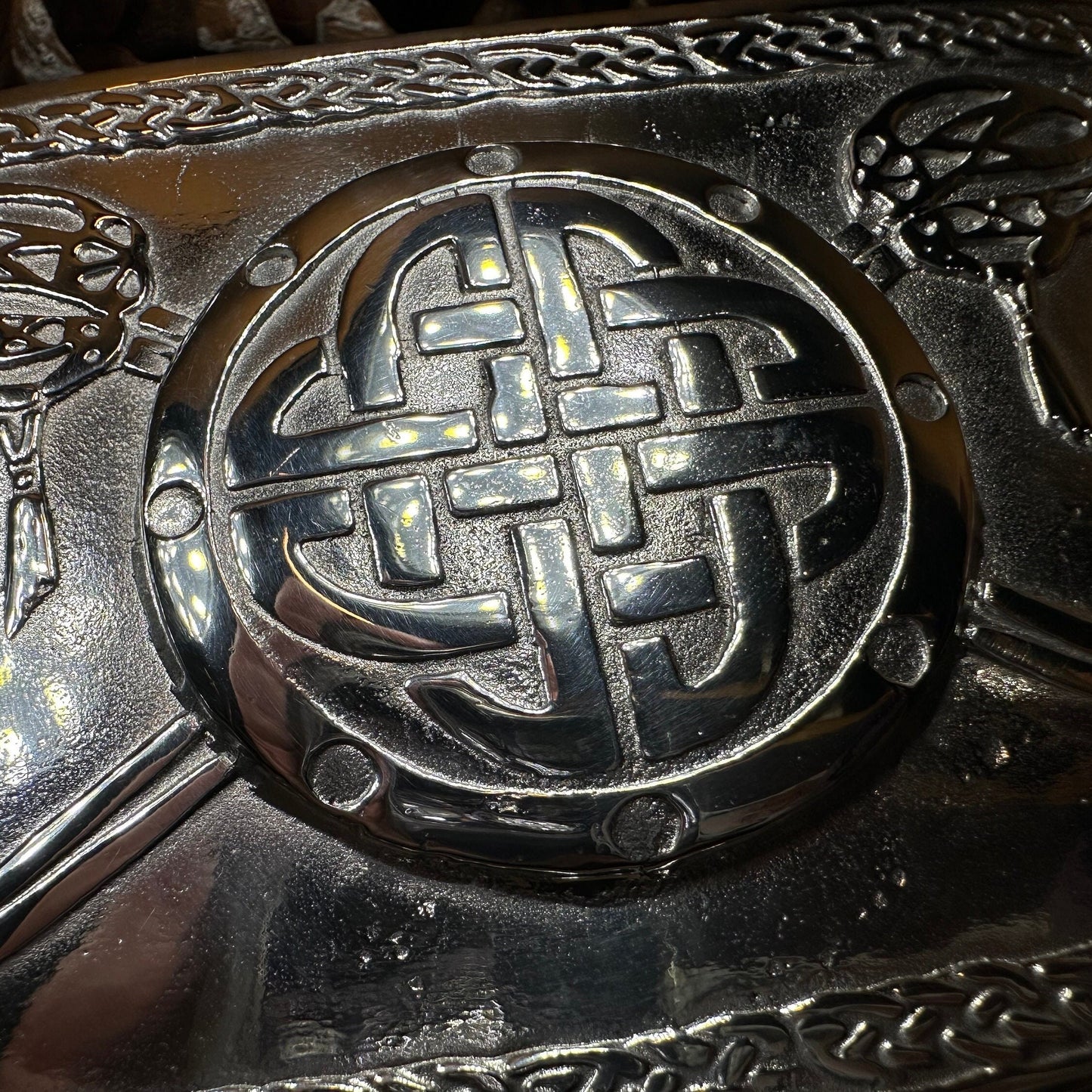 Celtic Kilt Belt Buckle, Scottish Belt Buckle, Pewter Buckle, Large Belt Buckle, Men's Celtic Gift, Irish Gift, Celtic Knot Buckle, Bagpiper