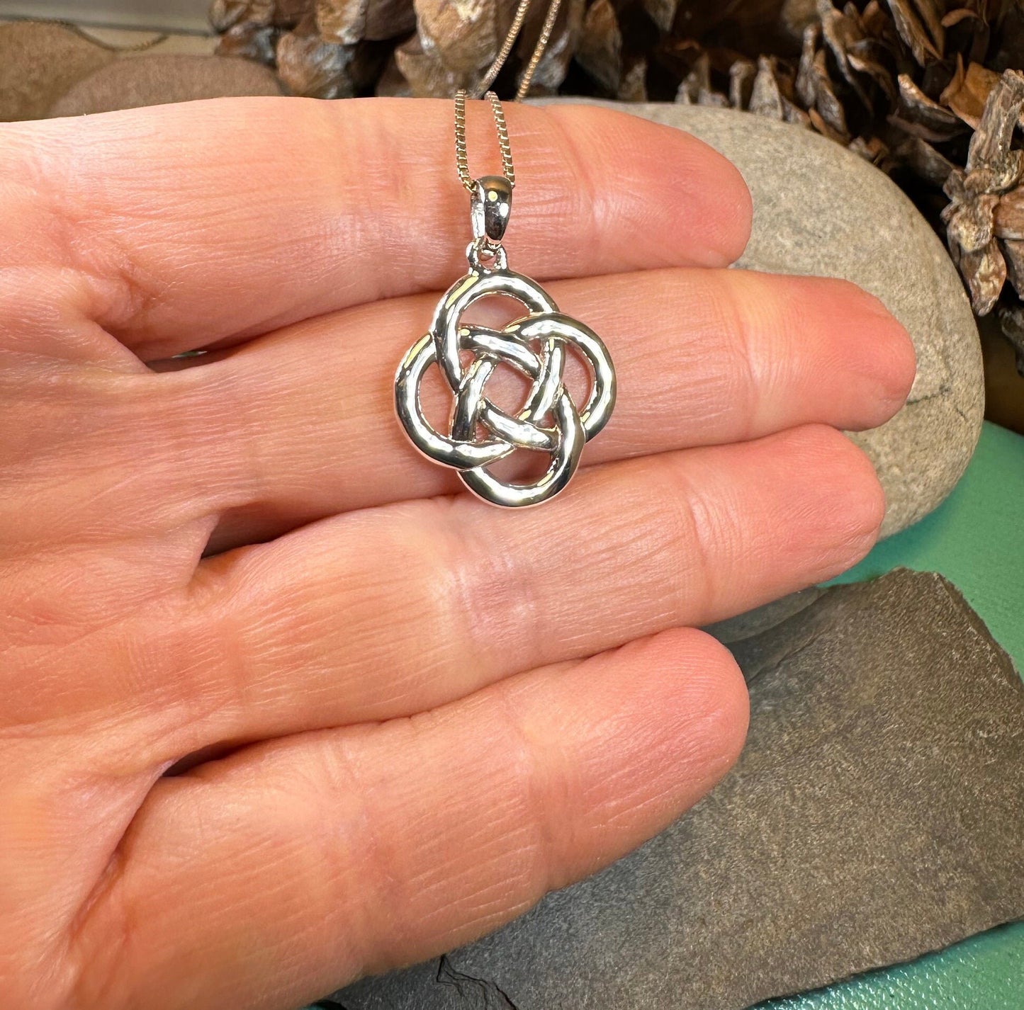 Celtic Necklace, Dara Knot Jewelry, Irish Pendant, Ireland Gift, Scottish Necklace, Celtic Knot Pendant, Friendship Gift, Norse Jewelry