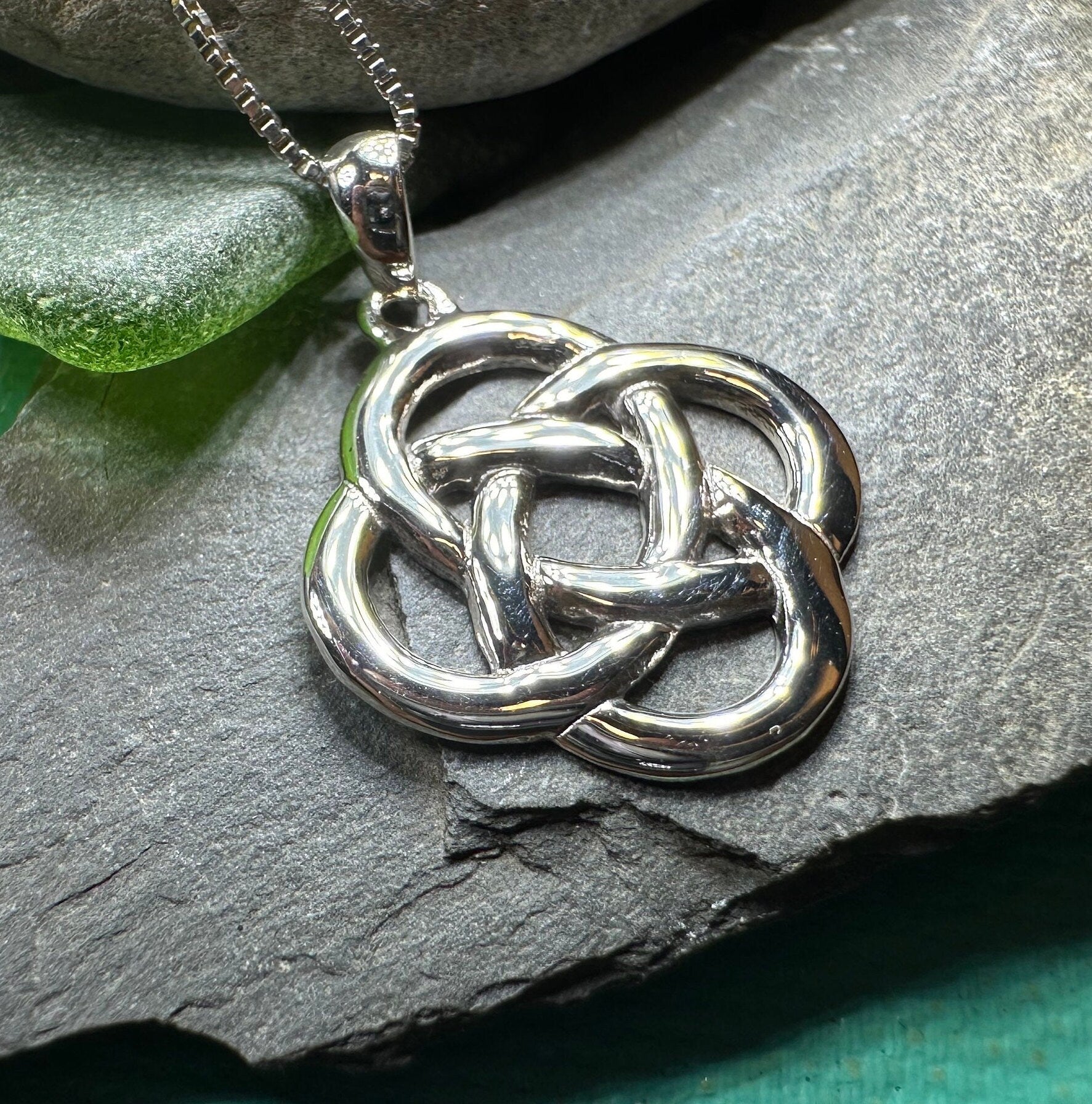 Celtic Necklace, Dara Knot Jewelry, Irish Pendant, Ireland Gift, Scottish Necklace, Celtic Knot Pendant, Friendship Gift, Norse Jewelry