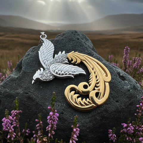 Load image into Gallery viewer, Firesong Phoenix Necklace
