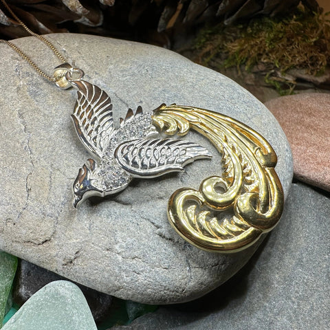 Load image into Gallery viewer, Firesong Phoenix Necklace
