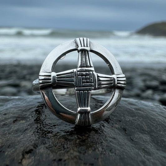 Saint Brigid's Cross Ring, Irish Ring, Celtic Cross Ring, Boho Ring, Ireland Jewelry, Celtic Jewelry, Wiccan Ring, Wife Gift, Mom Gift