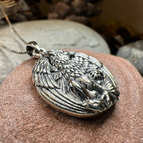 Load image into Gallery viewer, Griffin Necklace, Celtic Jewelry, Gryphon Pendant, Medieval Jewelry, Mythology Gift, Pagan Jewelry, Viking Jewelry, Gothic Jewelry
