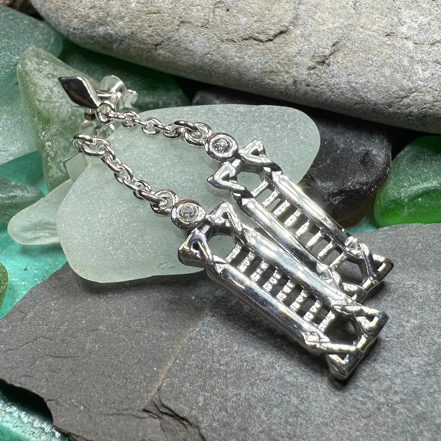 Calista MacKintosh Art Deco Earrings in Sterling Silver