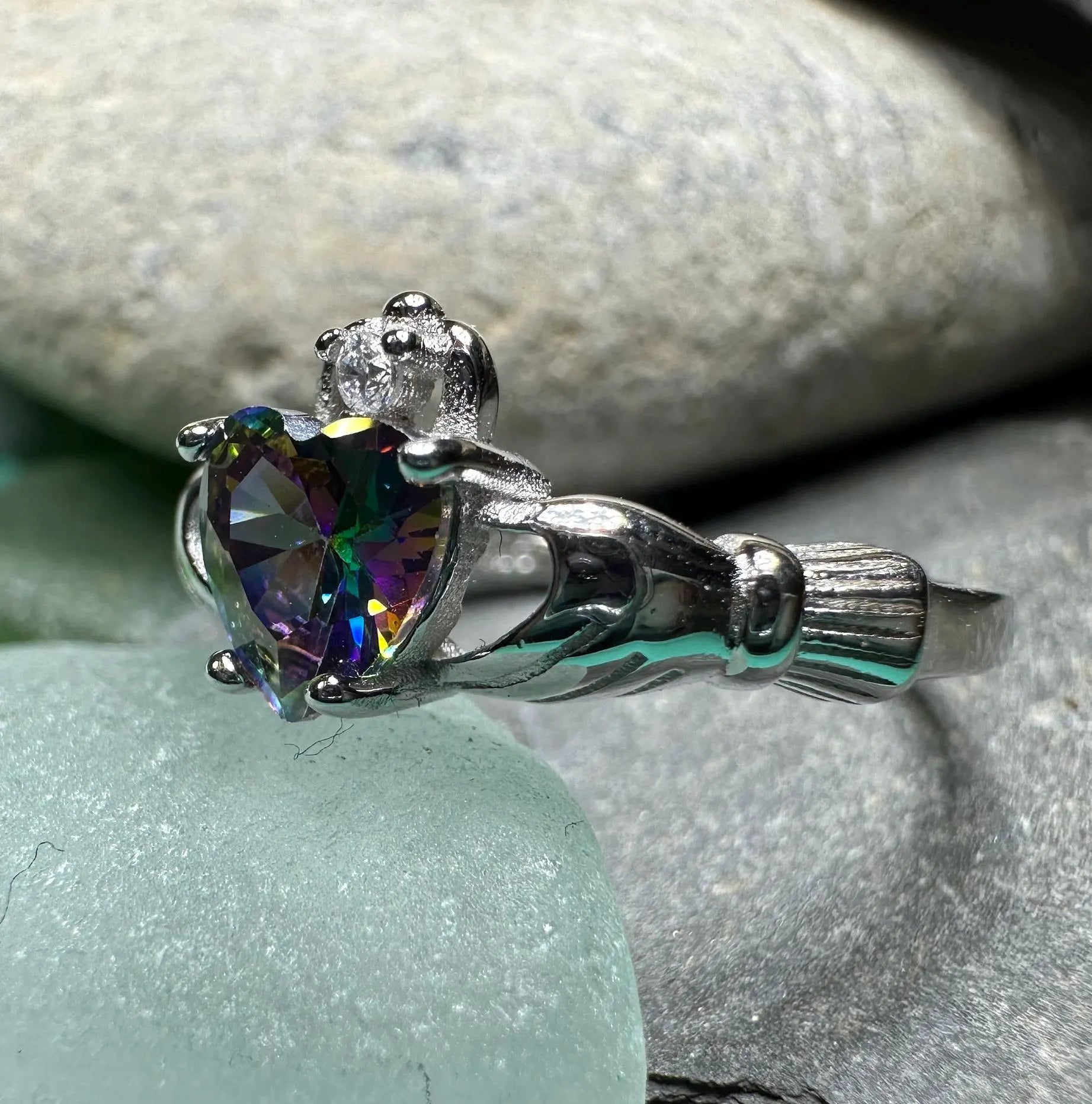 Dunmore Claddagh Ring in sterling silver