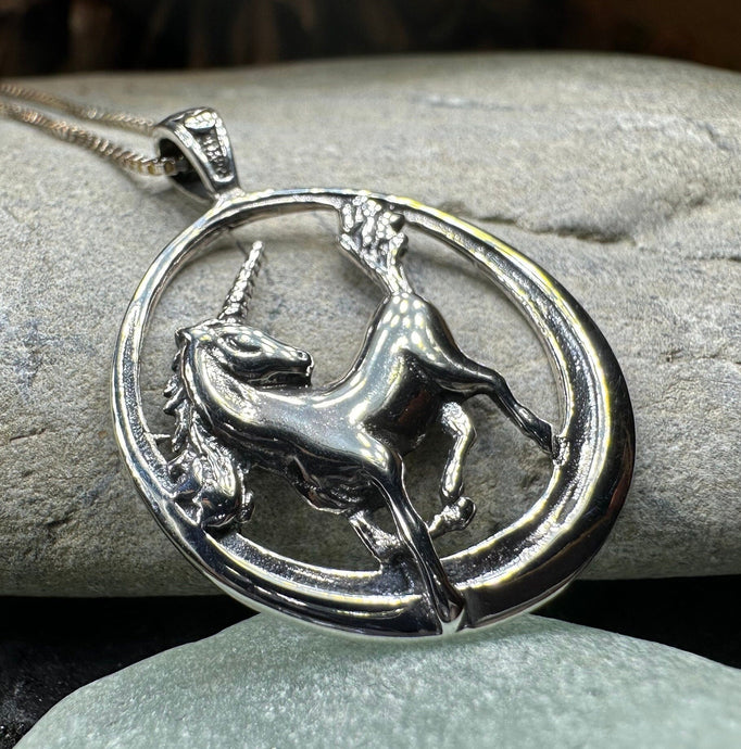 Unicorn Necklace, Scotland Jewelry, Fantasy Necklace, Gift for Her, Mythical Creature, Graduation Gift, Anniversary Gift, Scottish Gift