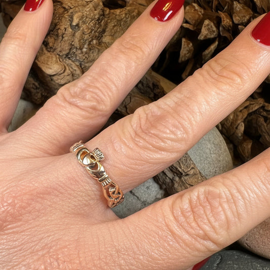 Folklore Irish Claddagh Ring in Sterling Silver