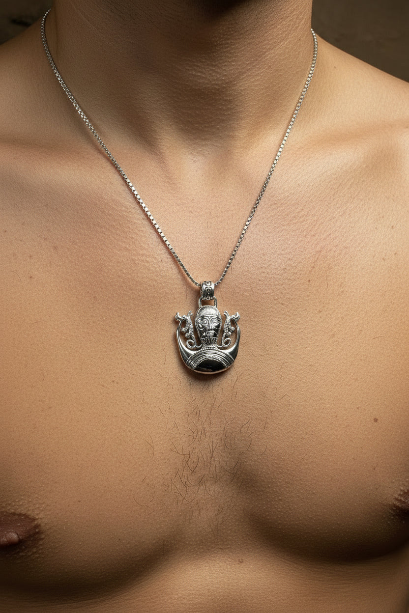 Cernunnos Necklace, Horned God Pendant, Celtic Jewelry, Forest Lover Gift, Pagan Druid Jewelry, Nature Gift, Irish Jewelry, Cernunn, Herne