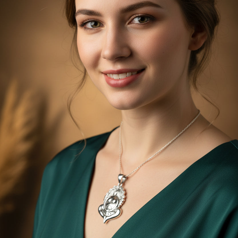Goddess Necklace, Mother Earth Pendant, Fertility Jewelry, Pregnancy Gift, Pagan Jewelry, Gaia Necklace, Danu Pendant, Mom Gift, Wife Gift