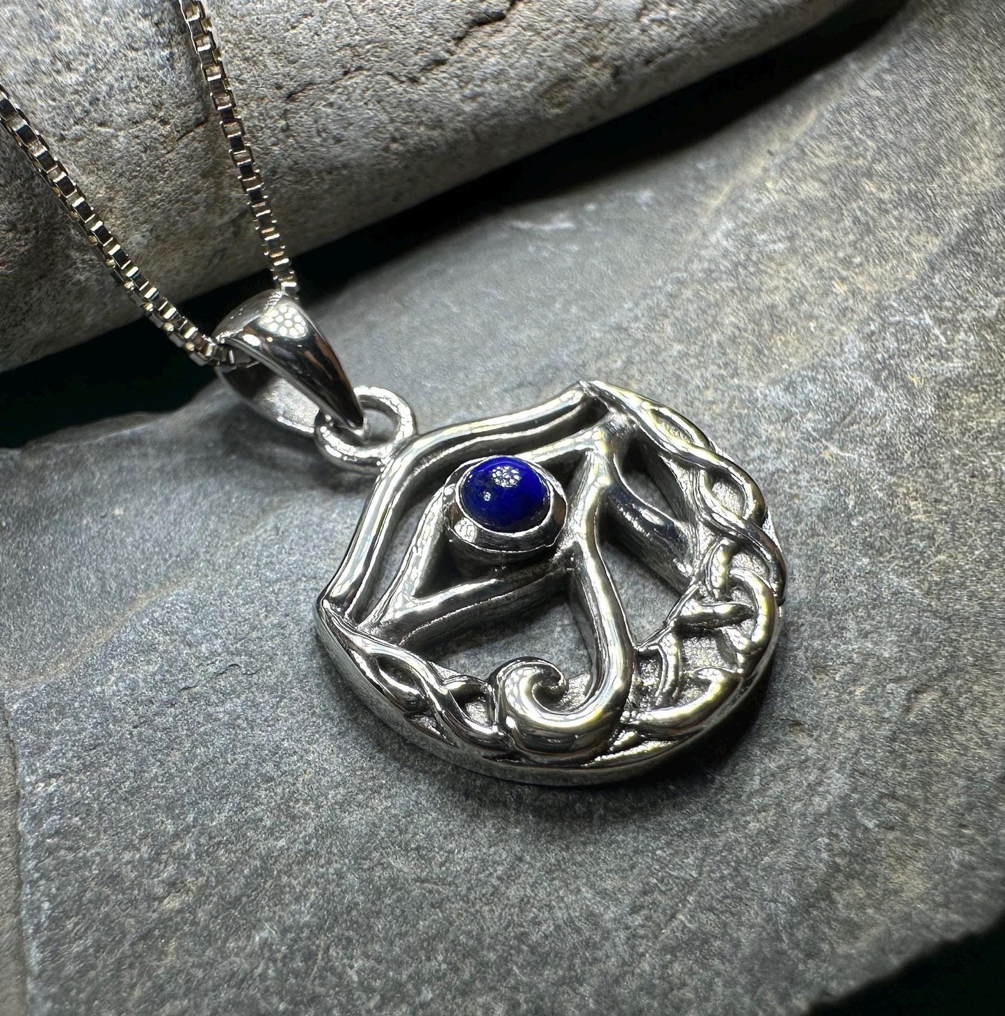 Lapis Lazuli Eye of Horus Necklace — view 8