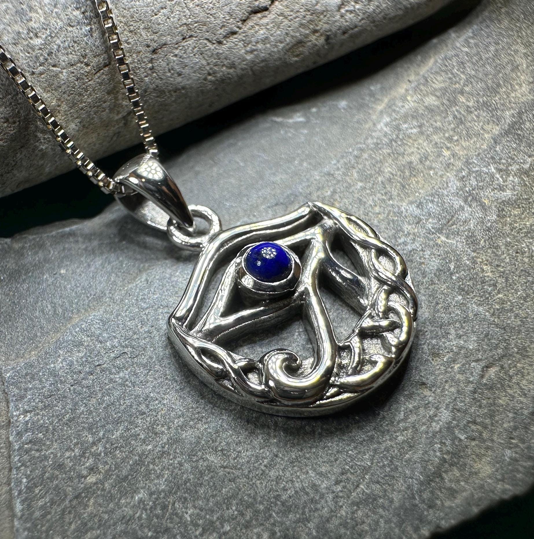 Lapis Lazuli Eye of Horus Necklace — view 8