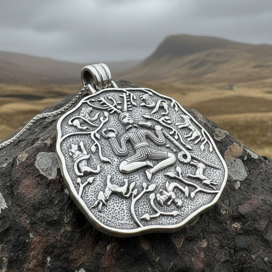 Cernunnos Necklace, Horned God Pendant, Celtic Jewelry, Forest Lover Gift, Pagan Druid Jewelry, Nature Gift, Irish Jewelry, Cernunn, Herne