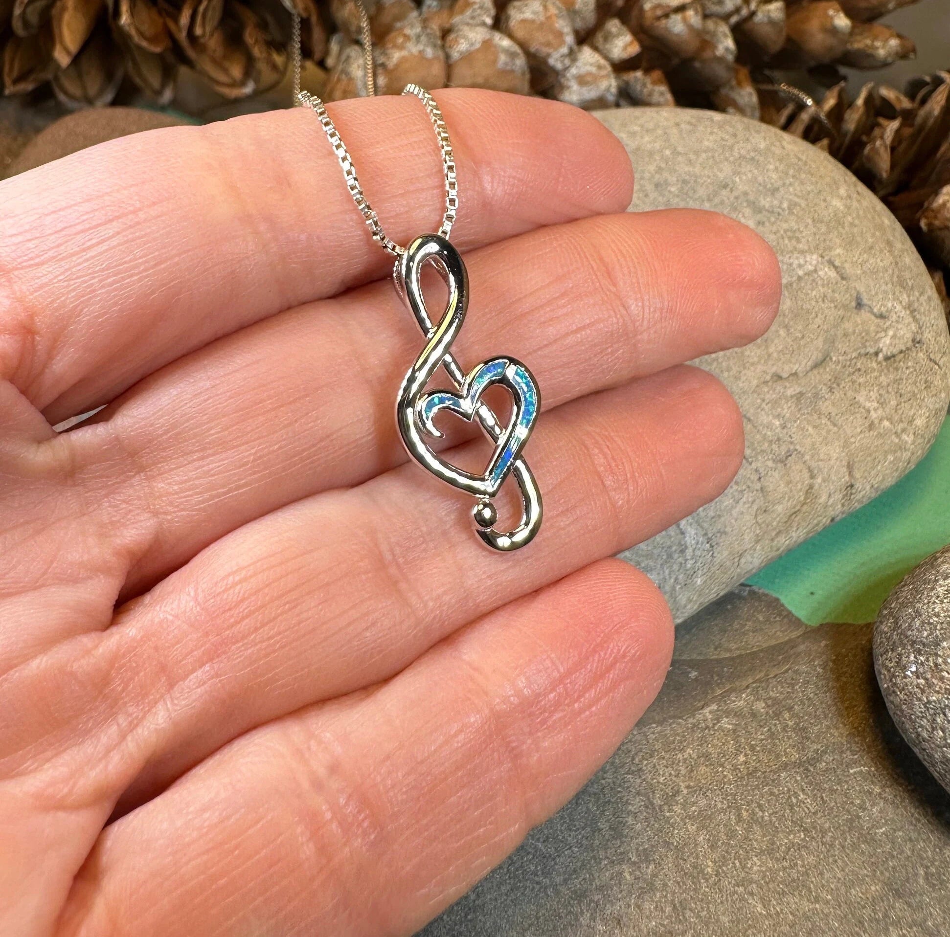 Opal Music Necklace — view 10