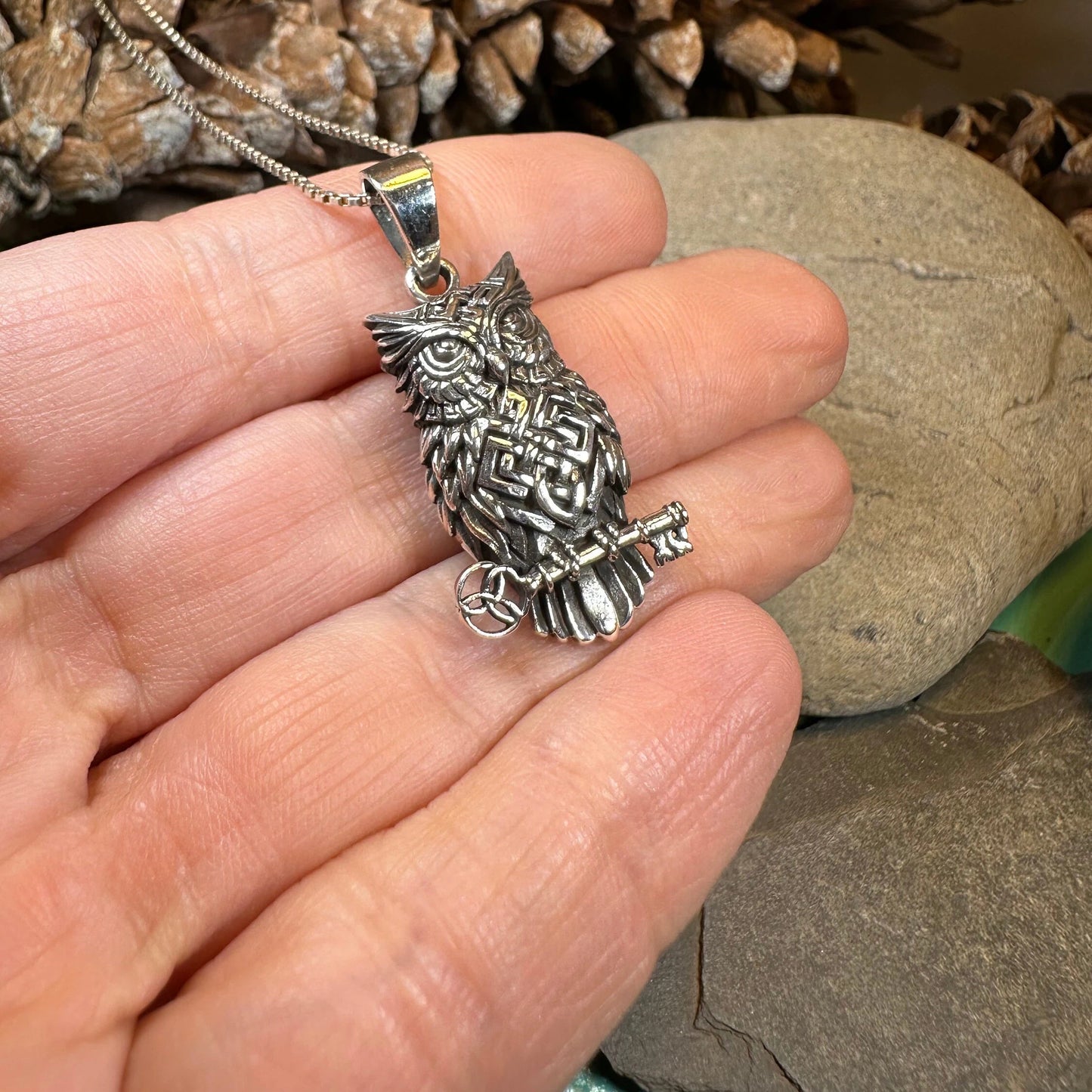 Elin Owl Necklace — view 5