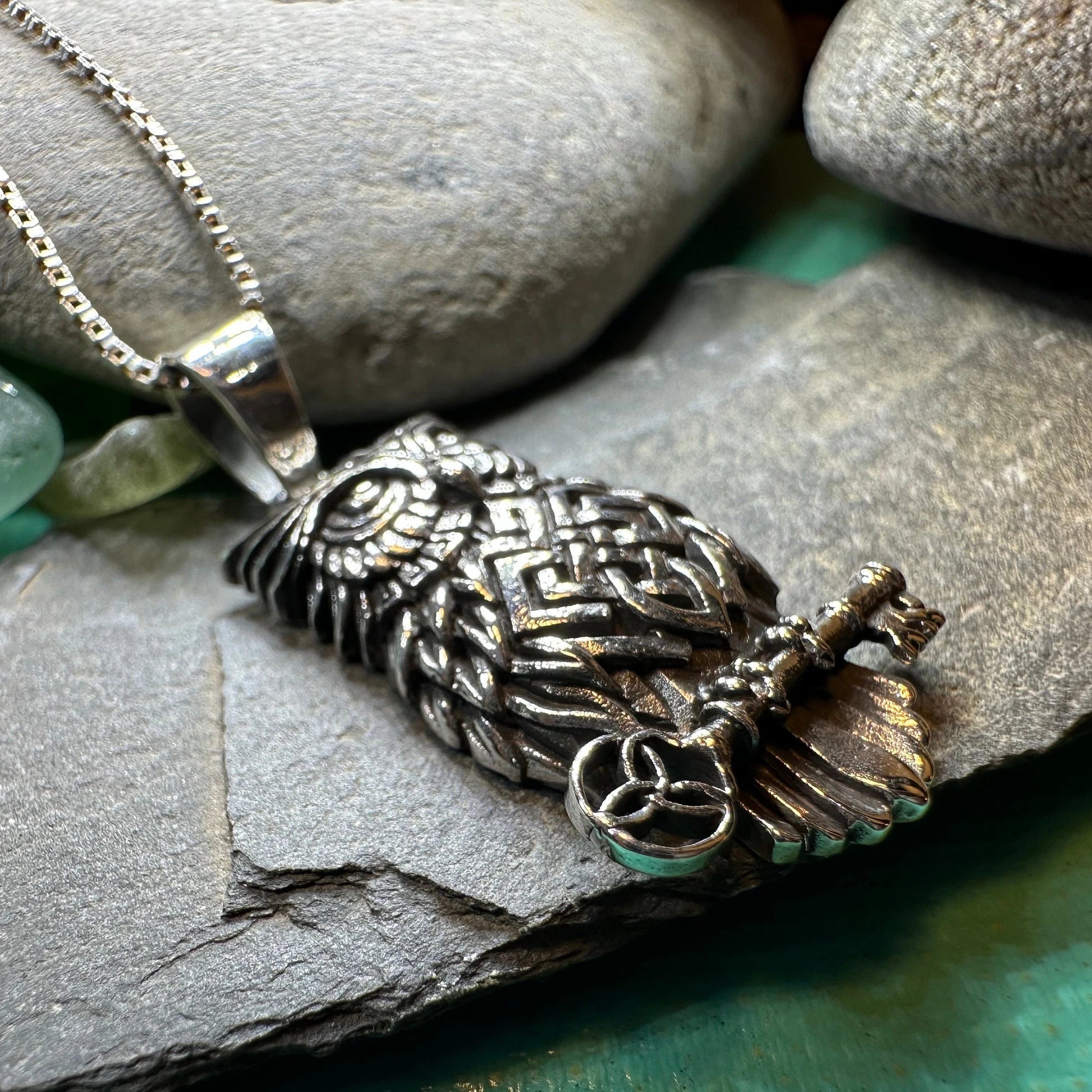 Elin Owl Necklace — view 6
