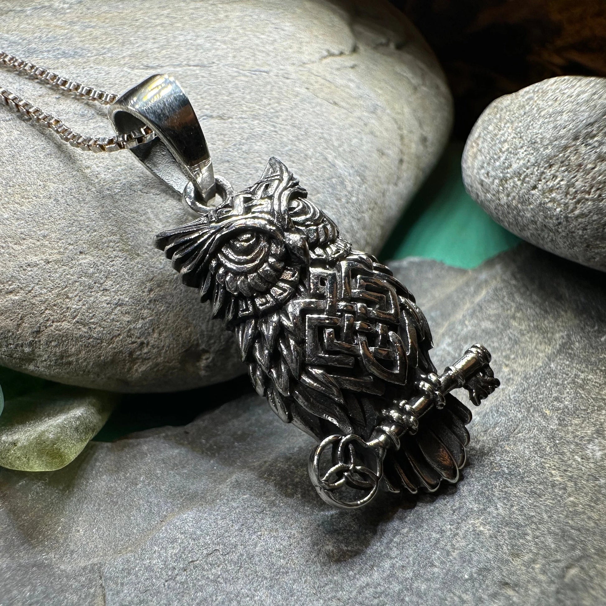 Elin Owl Necklace — view 7