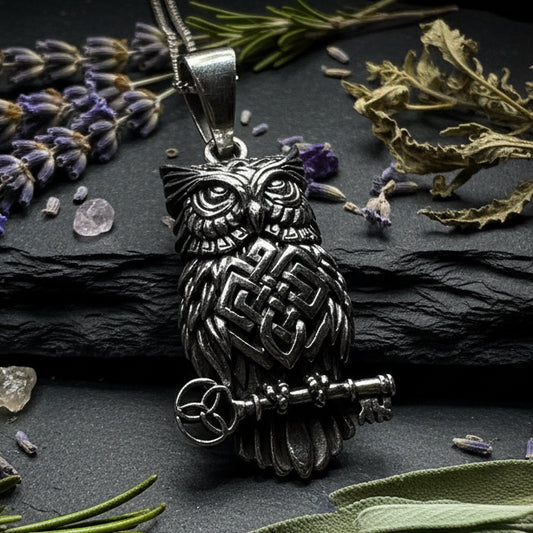 Elin Owl Necklace — view 7