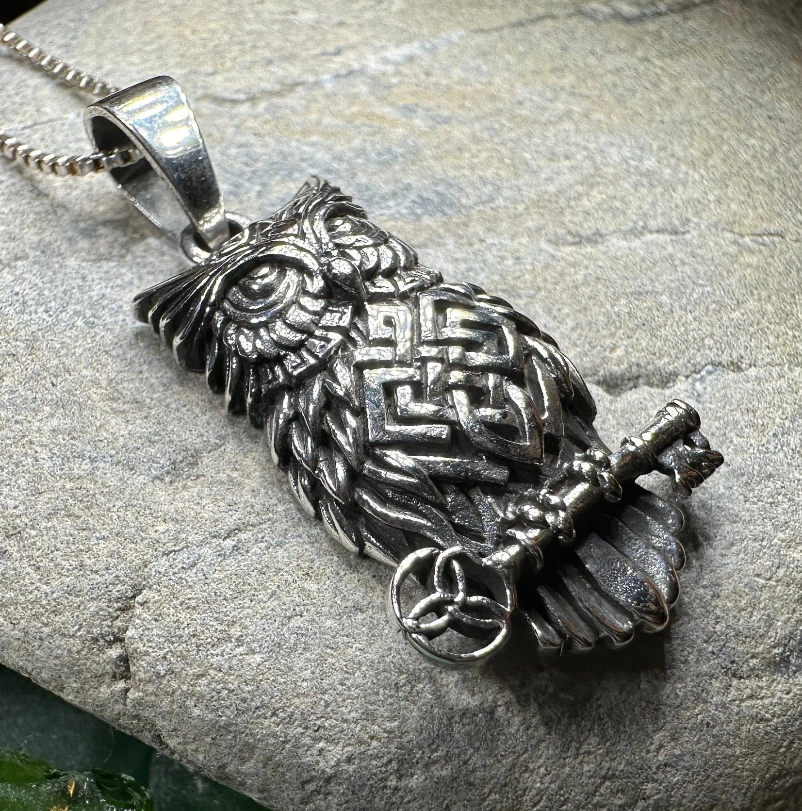 Elin Owl Necklace — view 9