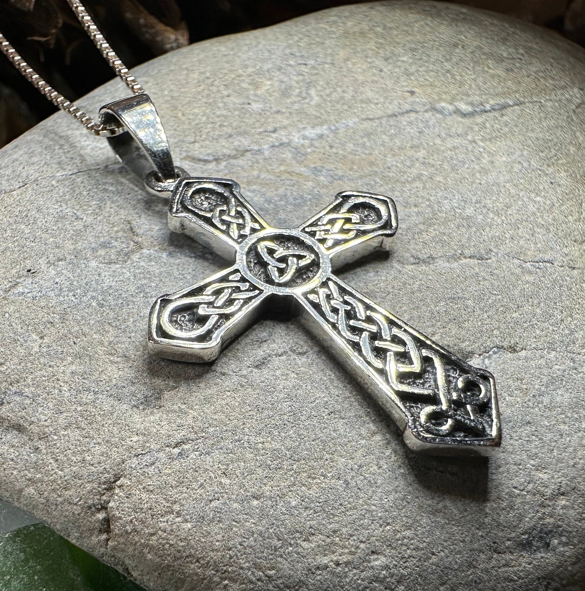 Holy Spirit Celtic Cross Necklace - Main Image