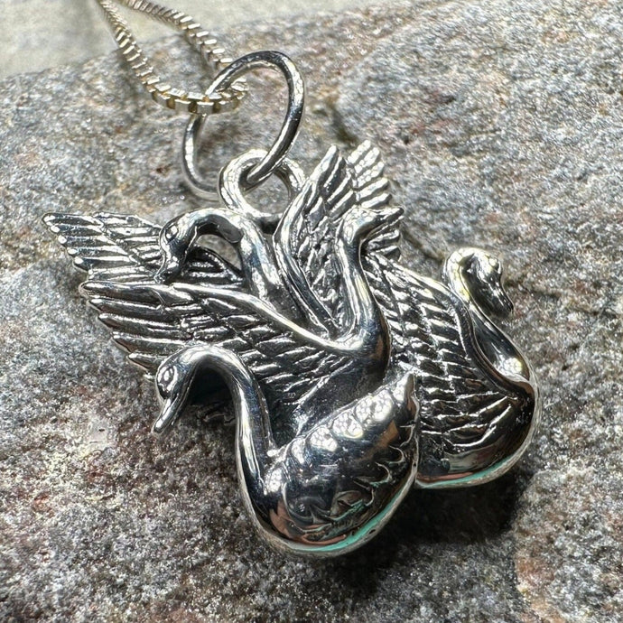 Swan Necklace, Children of Lir Jewelry, Celtic Jewelry, Mom Gift, Nature Necklace, Irish Jewelry, Ireland Jewelry, Nature Necklace