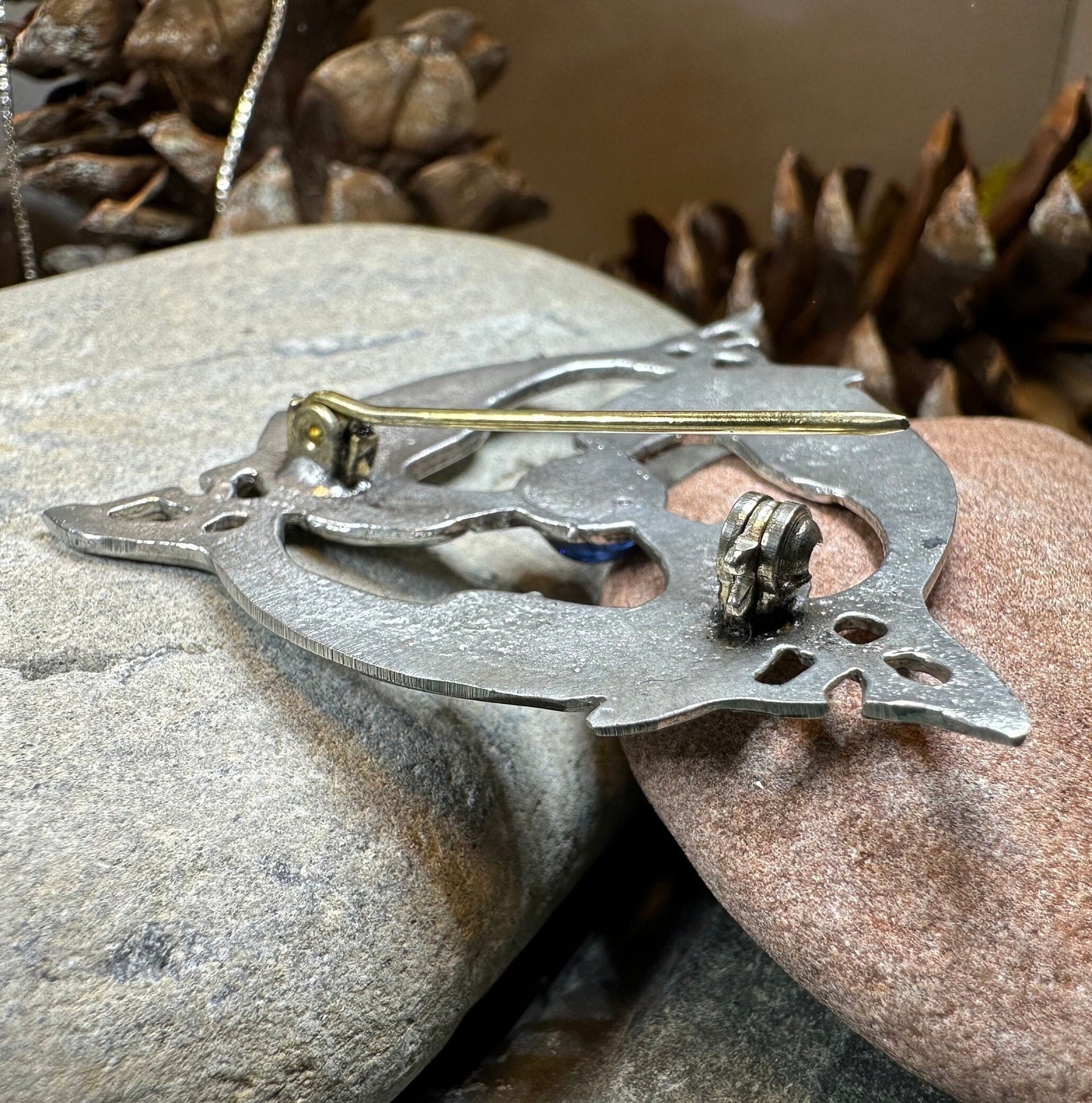 Dolphin Brooch, Celtic Jewelry, Beach Jewelry, Fish Necklace, Sister Gift, Friendship Gift, Nautical Jewelry, Sea Jewelry, Wife Gift
