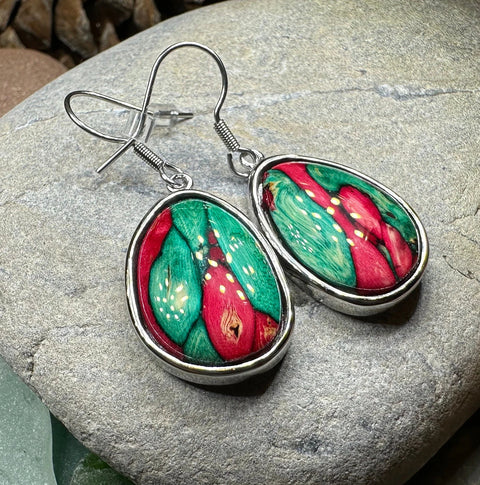 Load image into Gallery viewer, Scottish Heathergems Organic Earrings ~ Handmade in Scotland
