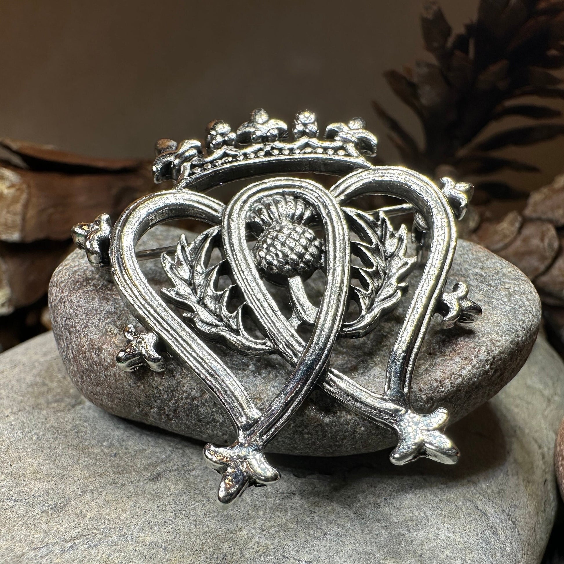 Luckenbooth Brooch, Scotland Jewelry, Bridal Pin, Mom Gift, Friendship Gift, Sister, Girlfriend Gift, Anniversary Gift, Scottish Bride Pin