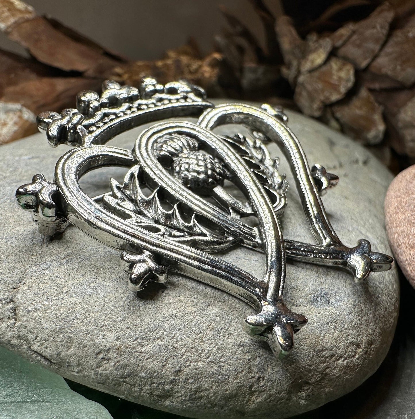 Luckenbooth Brooch, Scotland Jewelry, Bridal Pin, Mom Gift, Friendship Gift, Sister, Girlfriend Gift, Anniversary Gift, Scottish Bride Pin