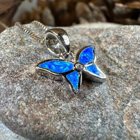 Load image into Gallery viewer, Butterfly Necklace, Fire Opal Jewelry, Petite Boho Pendant, New Age Jewelry, Sterling Silver, Anniversary Gift, Nature Necklace, Minimalist
