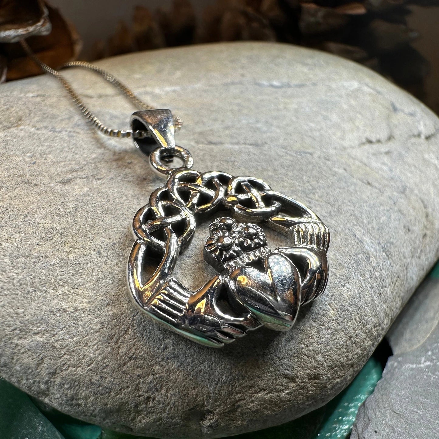 Claddagh Heart Necklace — view 4