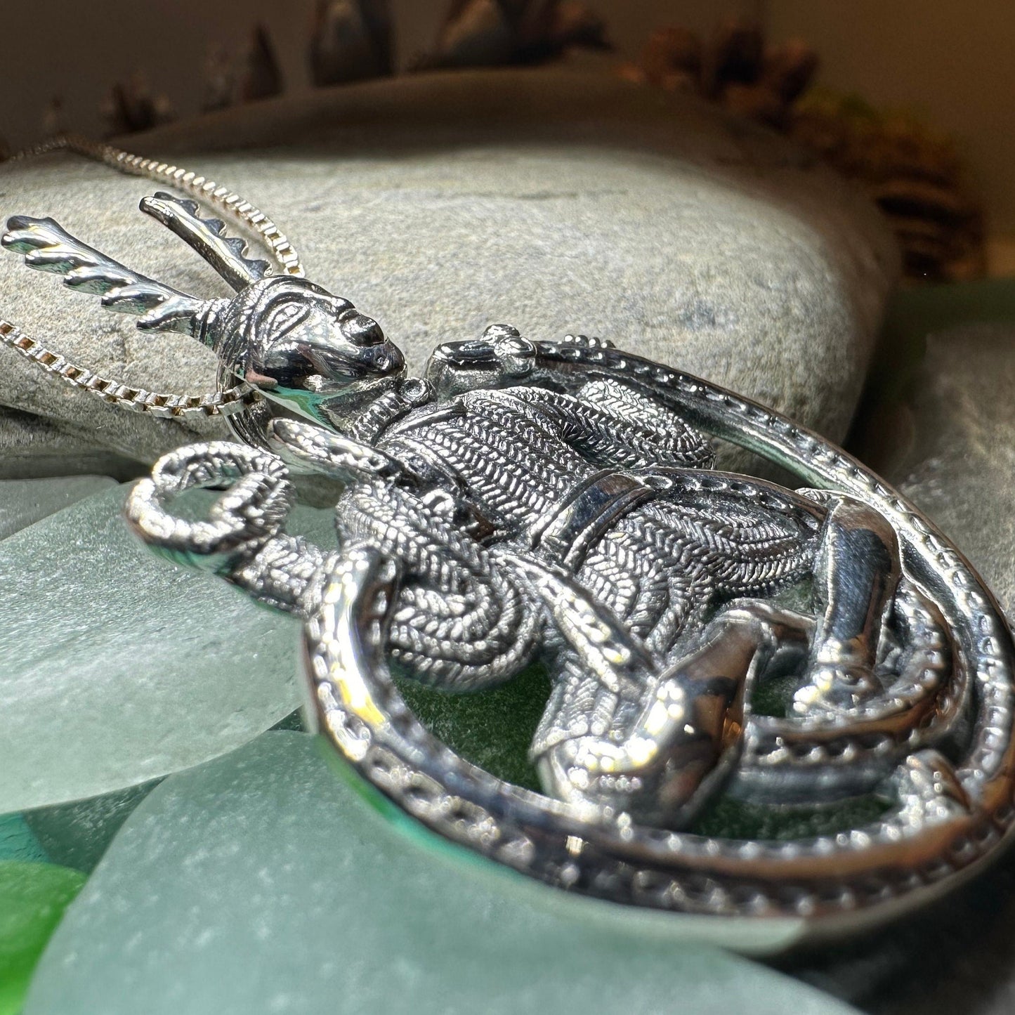 Cernunnos Necklace, Horned God Pendant, Celtic Jewelry, Forest Lover Gift, Pagan Jewelry, Nature Necklace, Irish Jewelry, Cernunn, Herne