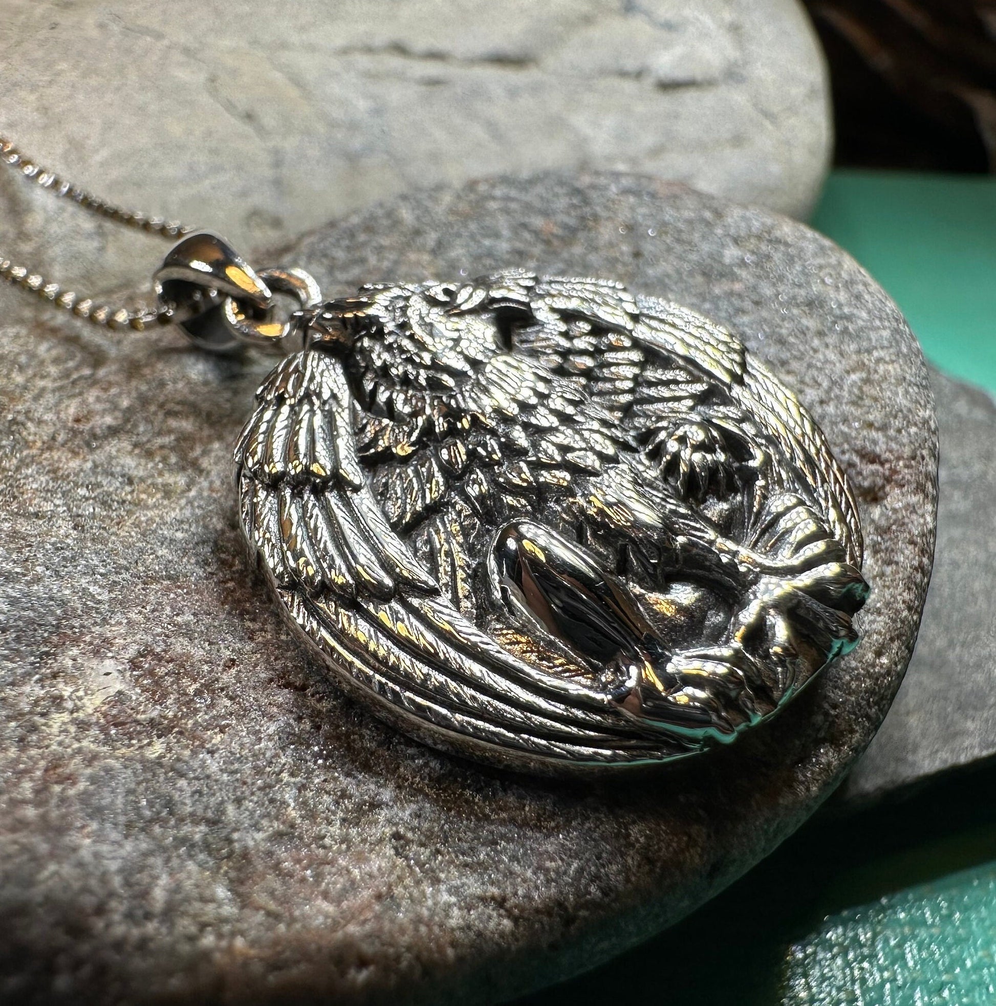 Griffin Necklace, Celtic Jewelry, Gryphon Pendant, Medieval Jewelry, Mythology Gift, Pagan Jewelry, Viking Jewelry, Gothic Jewelry