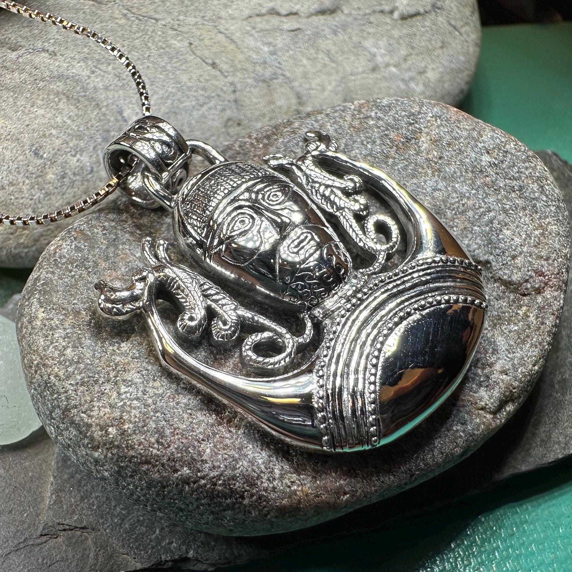 Hunt Master Cernunnos Necklace in Sterling Silver – Celtic Crystal