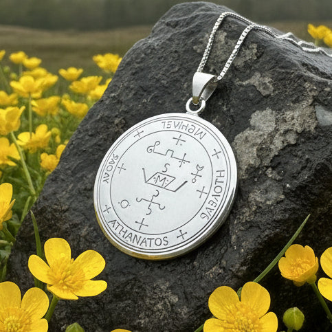 Archangel Michael Sigil Pendant, Angel Necklace, Spiritual Jewelry, St. Michael Necklace, Guardian Angel, Police Jewelry, Protection Charm