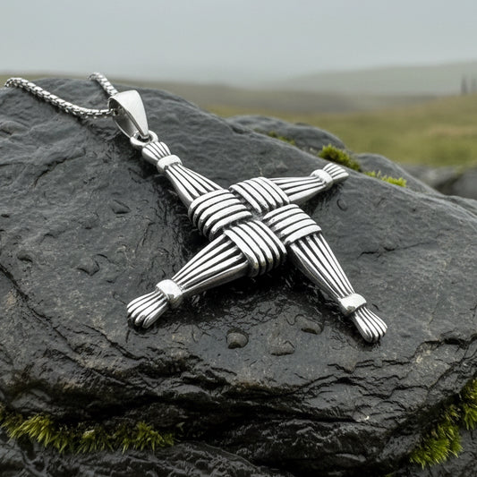 Saint Briget's Cross, Celtic Cross Necklace, Irish Jewelry, Anniversary Gift, Religious Jewelry, Wiccan Jewelry, St. Bridget's Cross