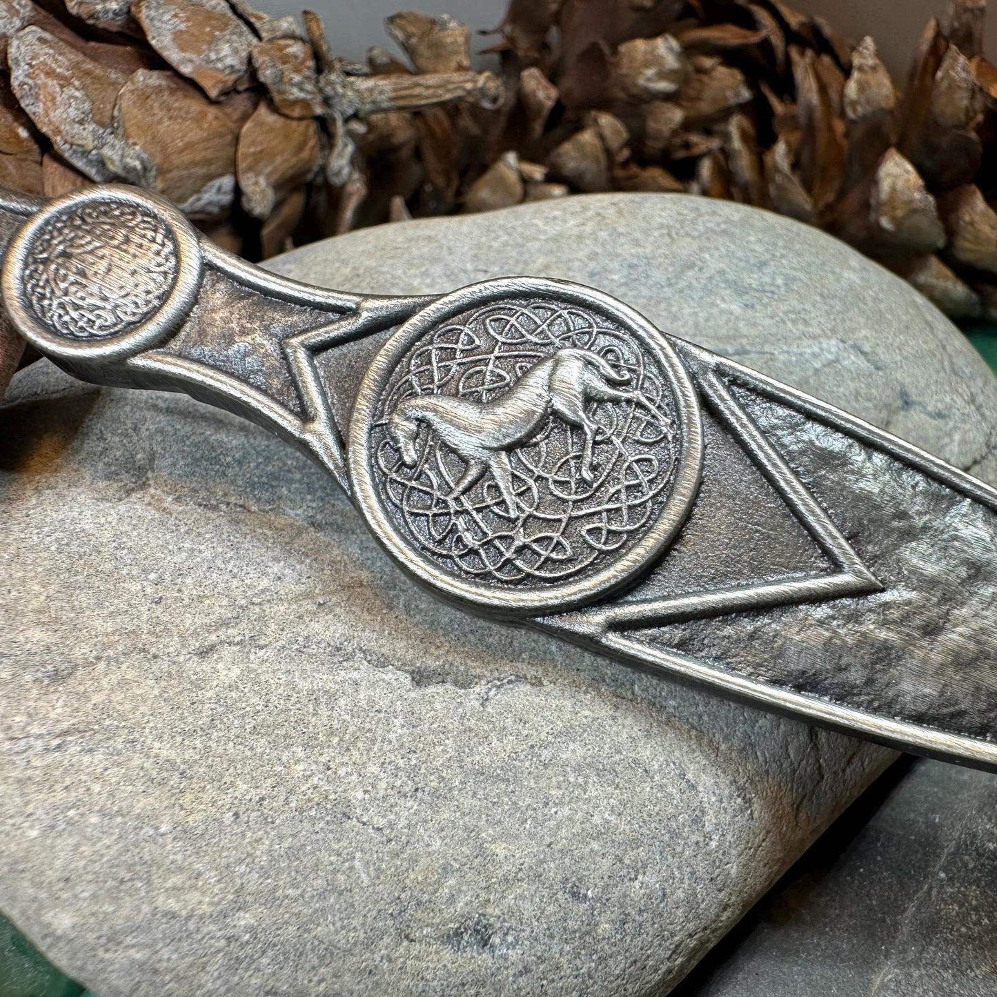 Celtic Horse Kilt Pin - Handmade in Scotland — view 7