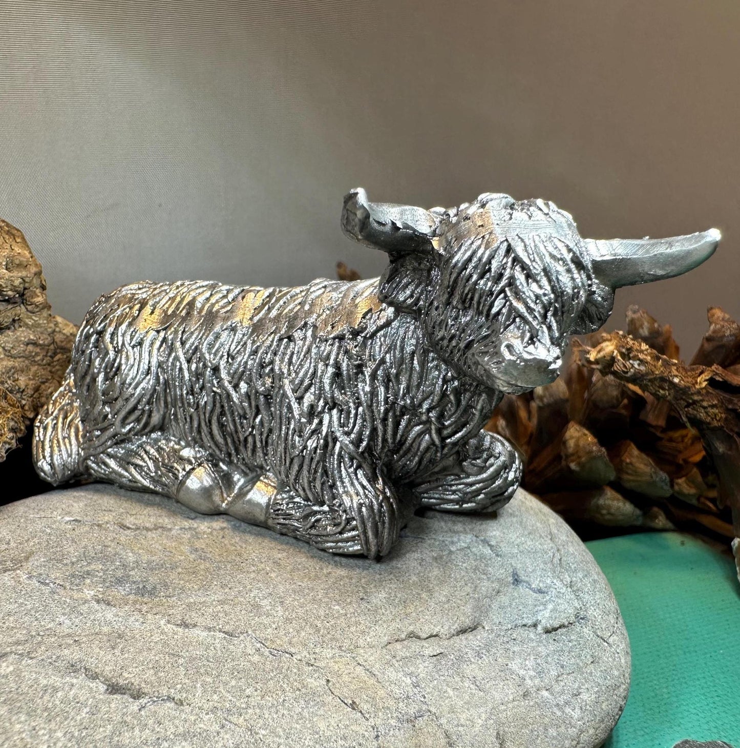 Highland Cow Figurine, Highland Coo, Scottish Gift, Anniversary Gift, Scotland Cow, Cow Lover Gift, Rancher, Cute Hairy Coo, Wife Gift