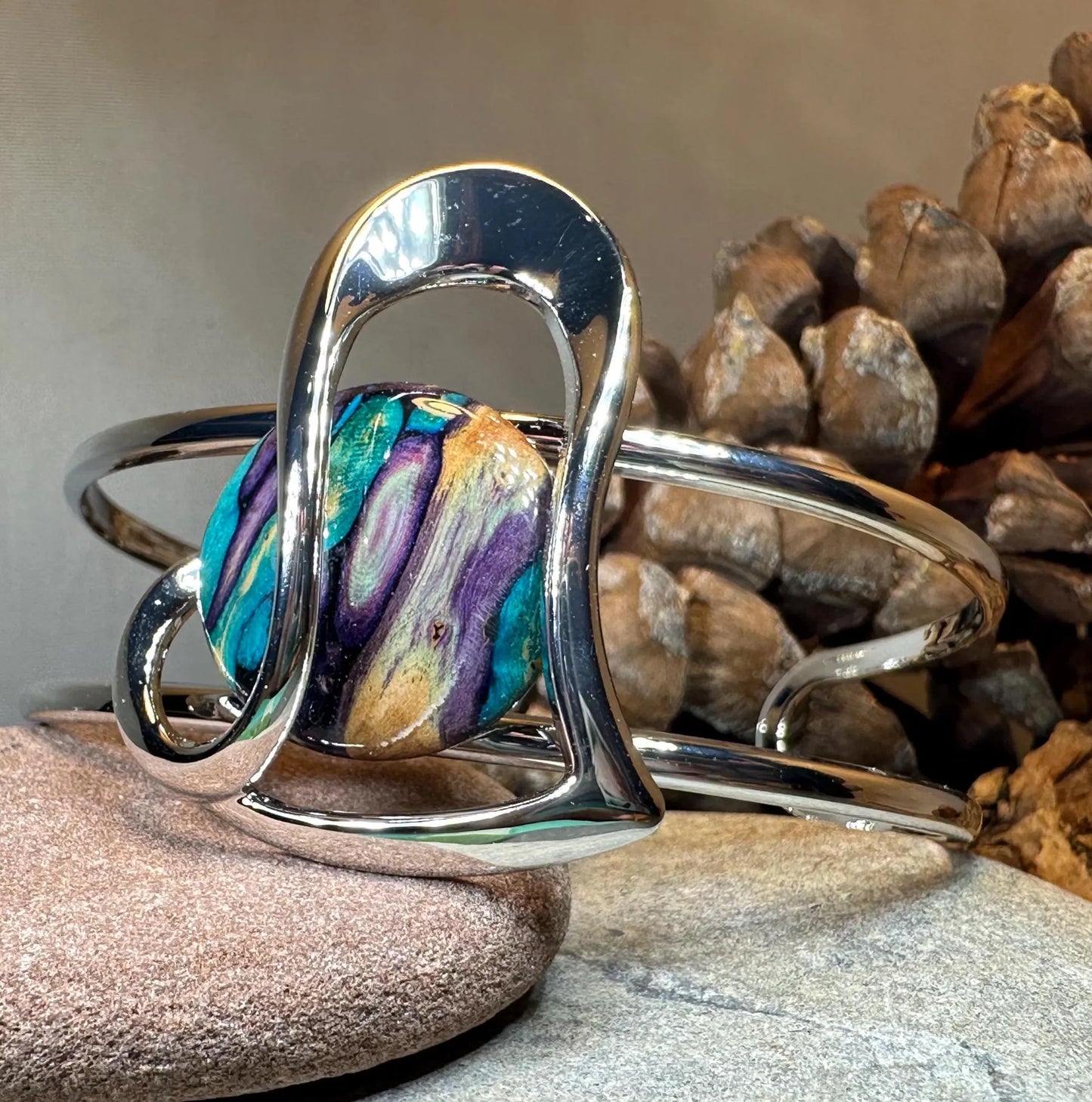 Heathergems Heart Scottish Bracelet - Handmade in Scotland — view 6
